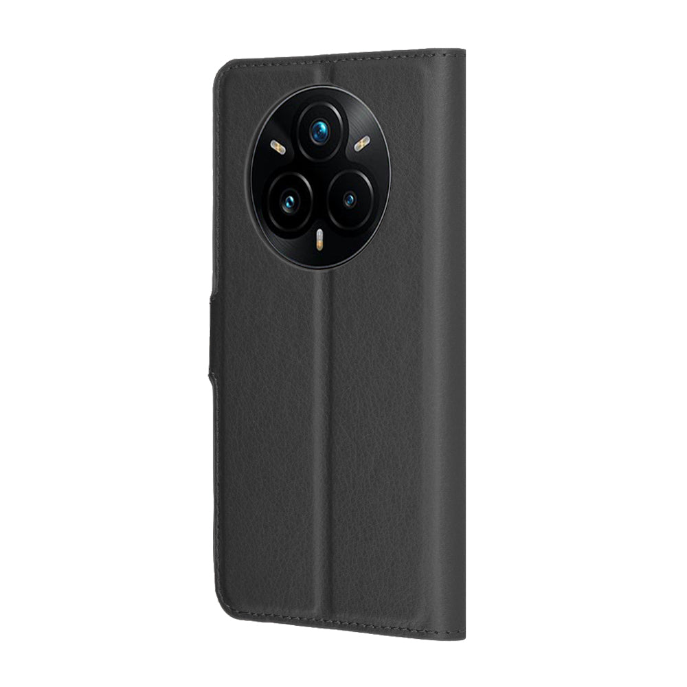 Coque pour Realme 14 Pro+, Techsuit, Leather Folio, Noire