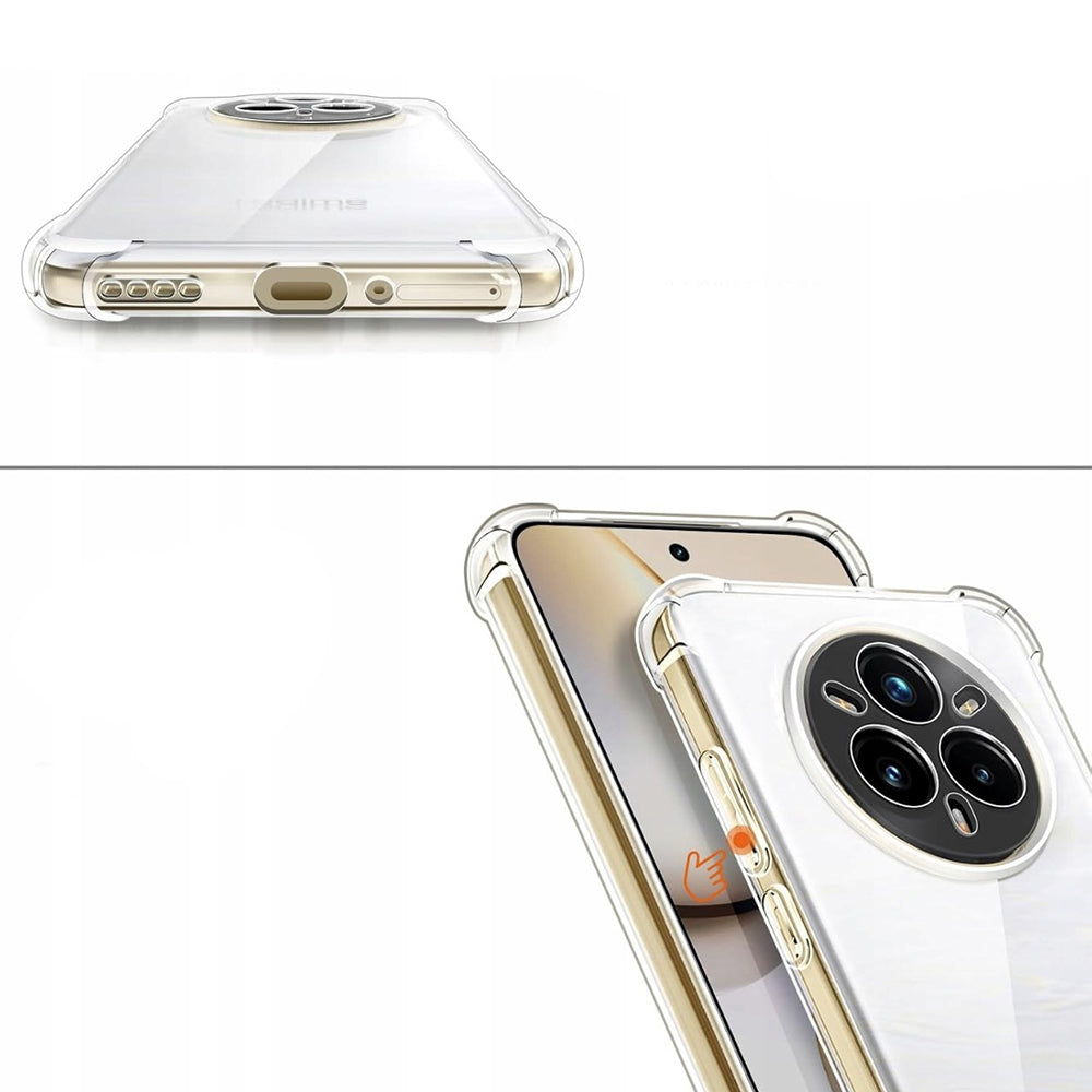 Coque pour Realme 14 Pro+, Techsuit, Antichoc Claire, Transparente