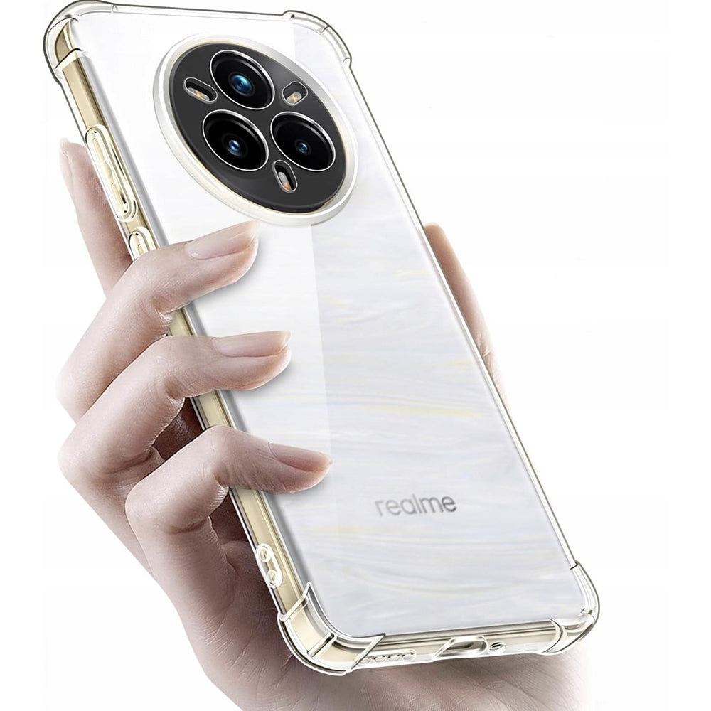 Coque pour Realme 14 Pro+, Techsuit, Antichoc Claire, Transparente