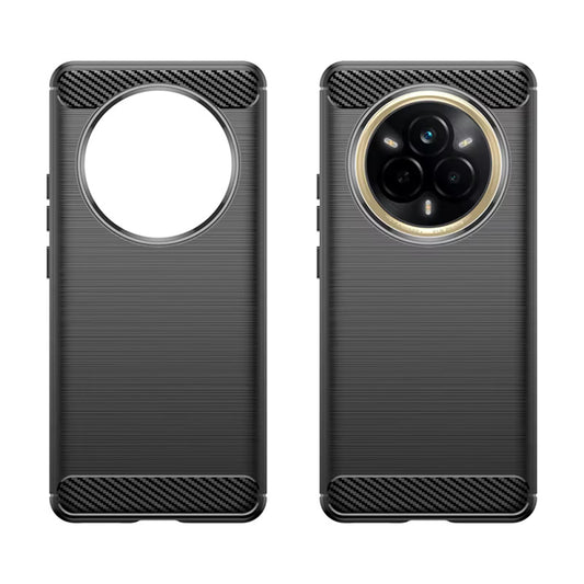 Hoes voor Realme 14 Pro, Techsuit, Carbon, Zwart