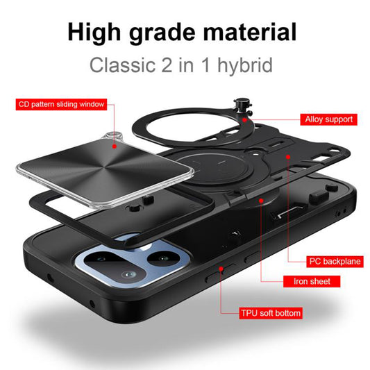 Hoes voor Realme 16 Pro+, Techsuit, CamGuard Pro, Zwart
