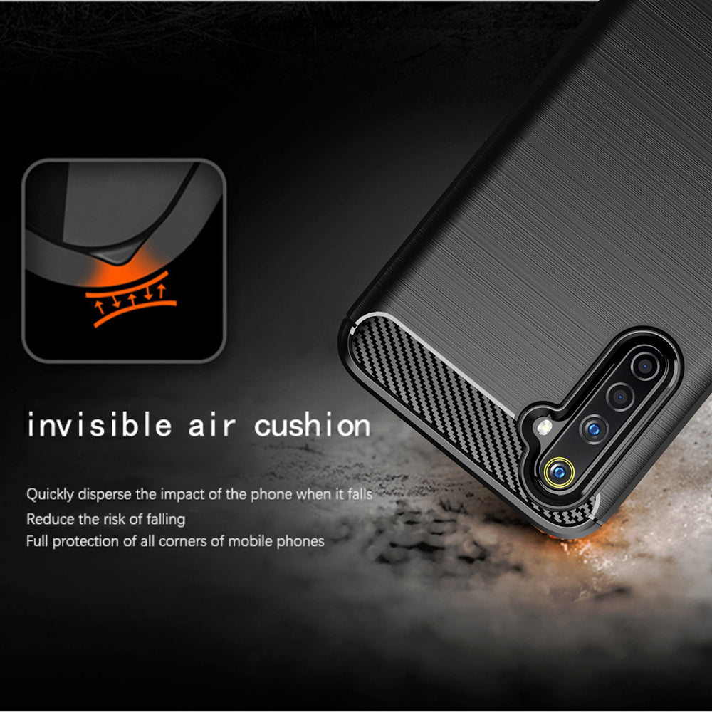 Case for Realme 6 Pro, Techsuit, Carbon, Black
