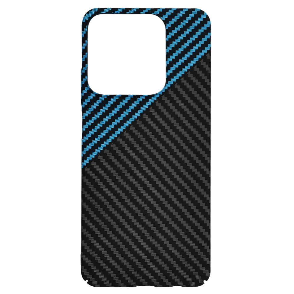 Coque pour Realme C63 / C61, Techsuit, Carbonite FiberShell, Noir Bleu