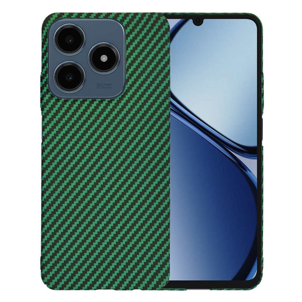 Coque pour Realme C63 / C61, Techsuit, Carbonite FiberShell, Vert