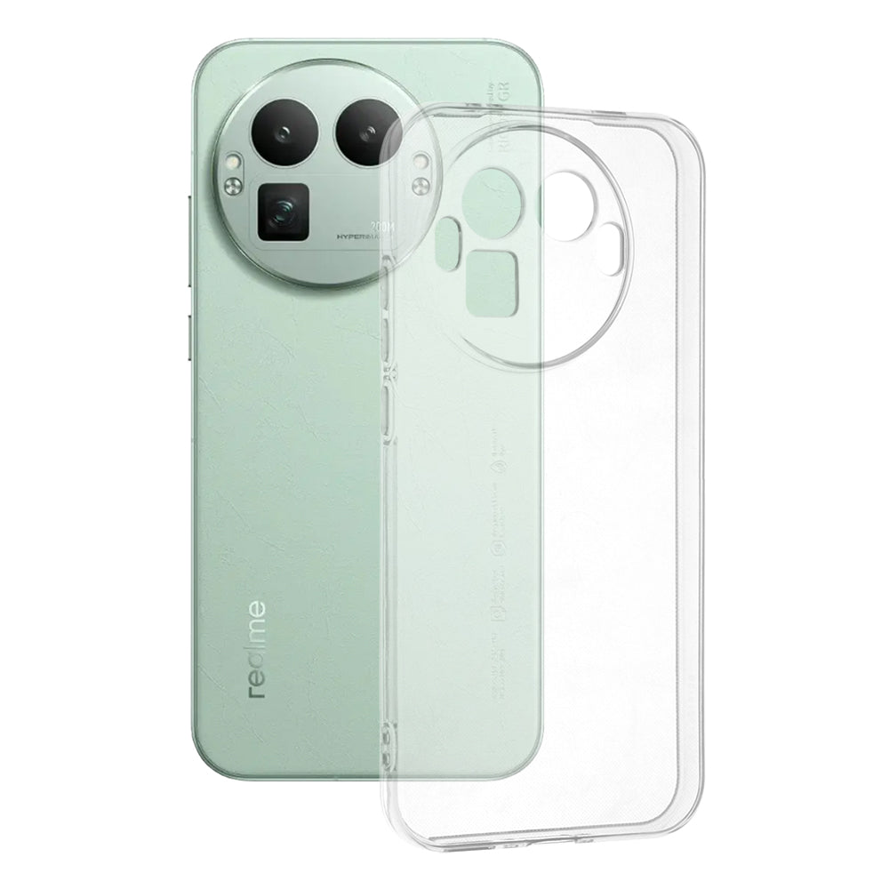 Hoes voor Realme GT 8 Pro, Techsuit, Clear (Ronde Camera Uitsnede), Transparant