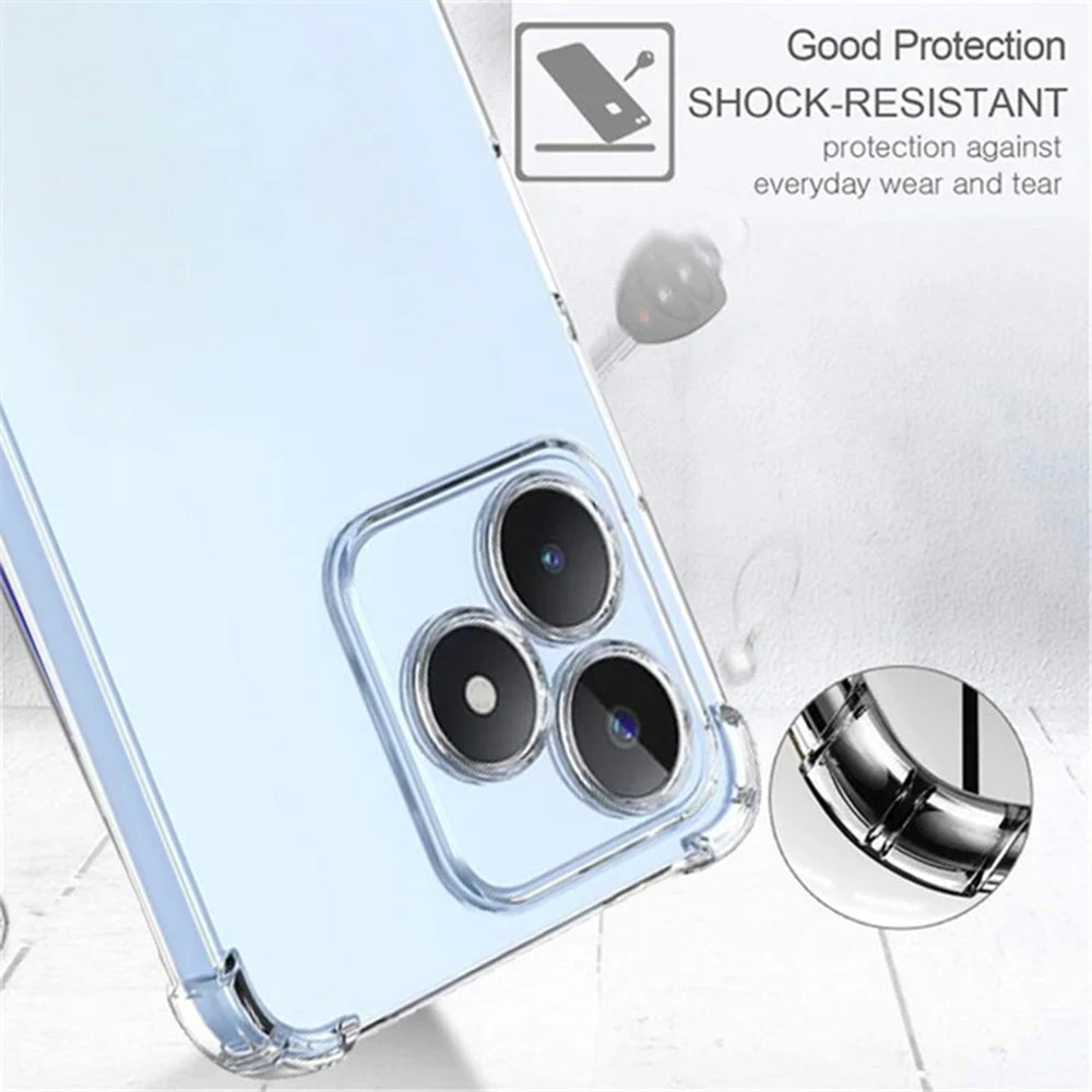 Coque pour Realme Note 50 / C51, Techsuit, Antichoc Claire, Transparente