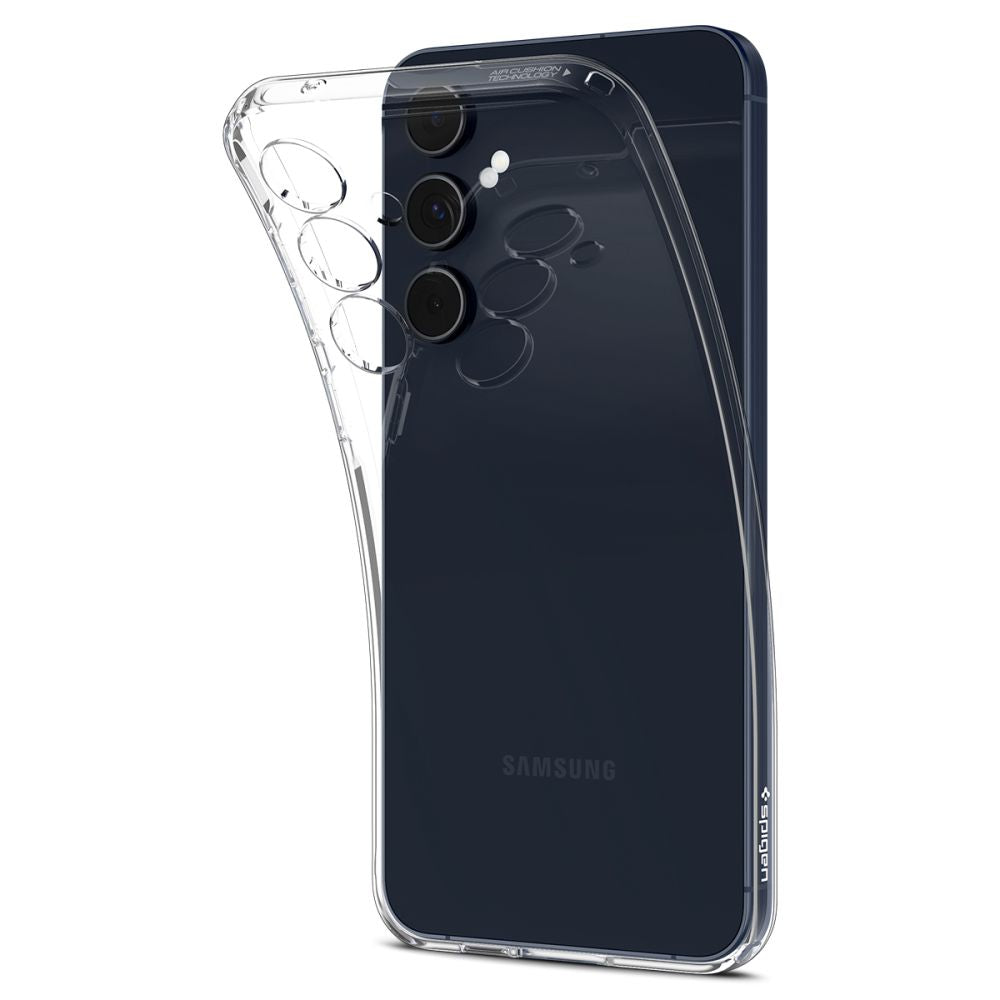 Coque pour Samsung Galaxy A55 5G A556, Spigen, Liquid Crystal, Transparent ACS07537
