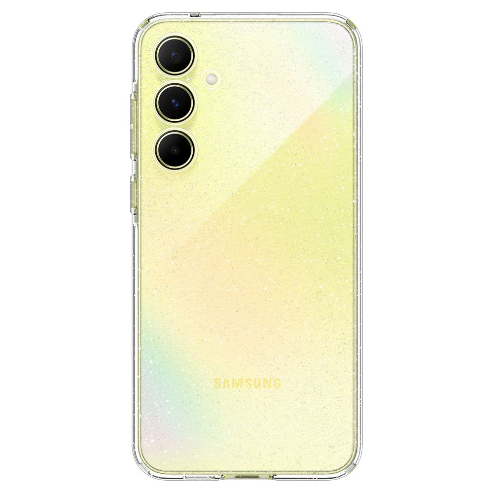 Etui pour Samsung Galaxy A55 5G A556, Spigen, Liquid Crystal Glitter, Transparent ACS07538