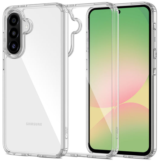 Étui pour Samsung Galaxy A56 A566, Tech-Protect, Flexair Hybrid, Transparent