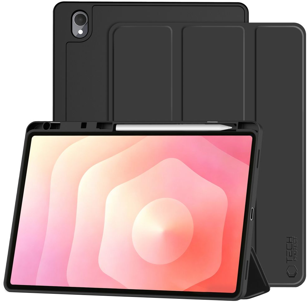 Coque pour Samsung Galaxy Tab S12 Plus, Tech-Protect, SC PEN, Noire