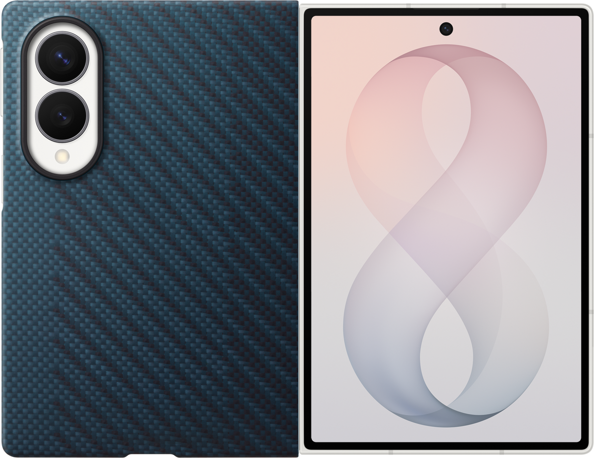 Coque pour Samsung Galaxy Z Fold8 F971, Carbon Magnet Case, Bleu marine EF-KF971SNEGWW