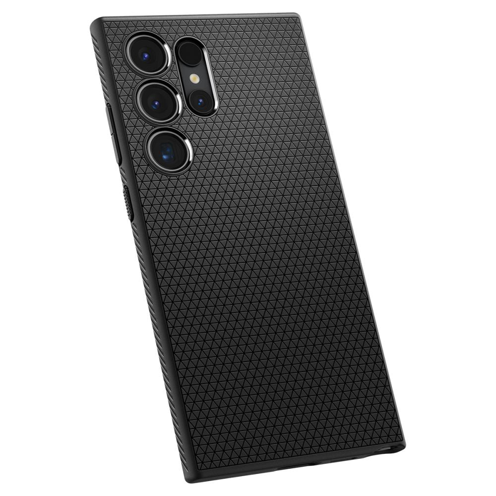 Hoes voor Samsung Galaxy S24 Ultra S928, Spigen, Liquid Air, Zwart ACS07287