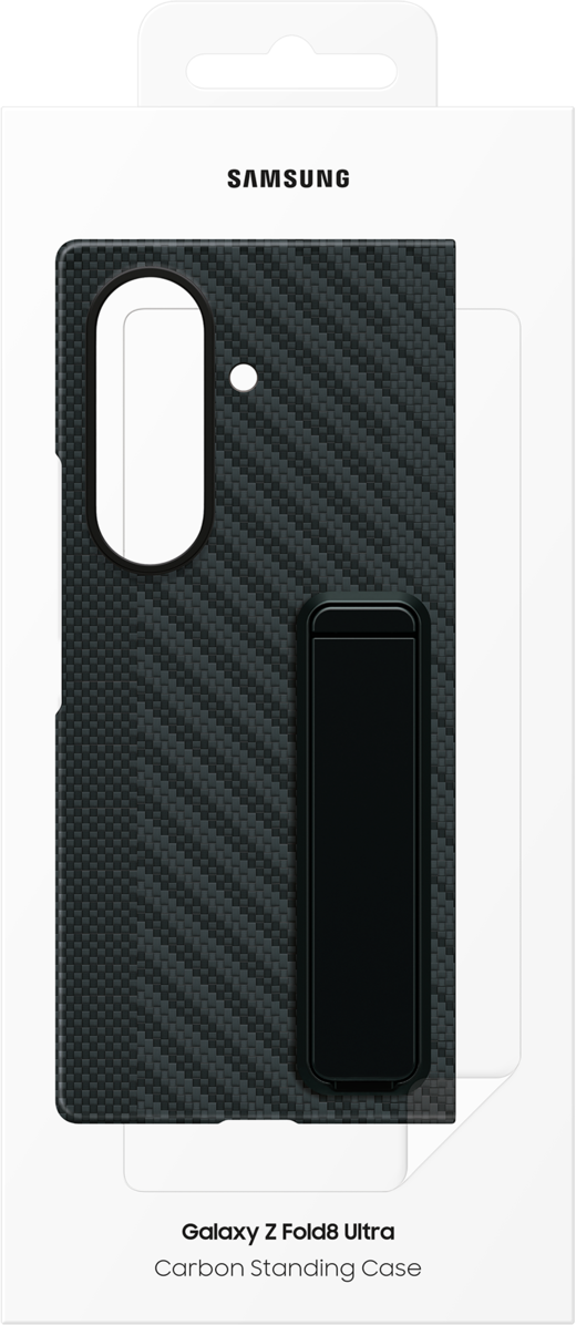 Coque pour Samsung Galaxy Z Fold8 Ultra F976, Carbon Standing, Noire EF-XF976SBEGWW