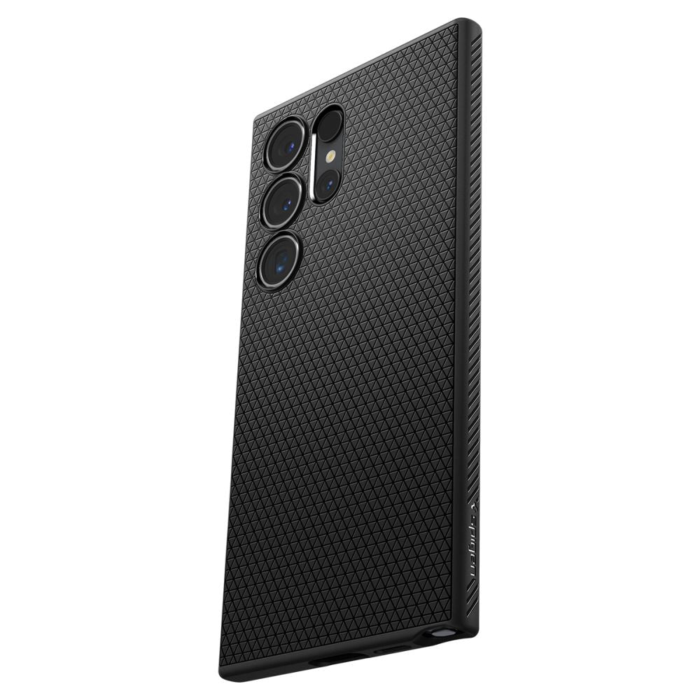 Hoes voor Samsung Galaxy S24 Ultra S928, Spigen, Liquid Air, Zwart ACS07287
