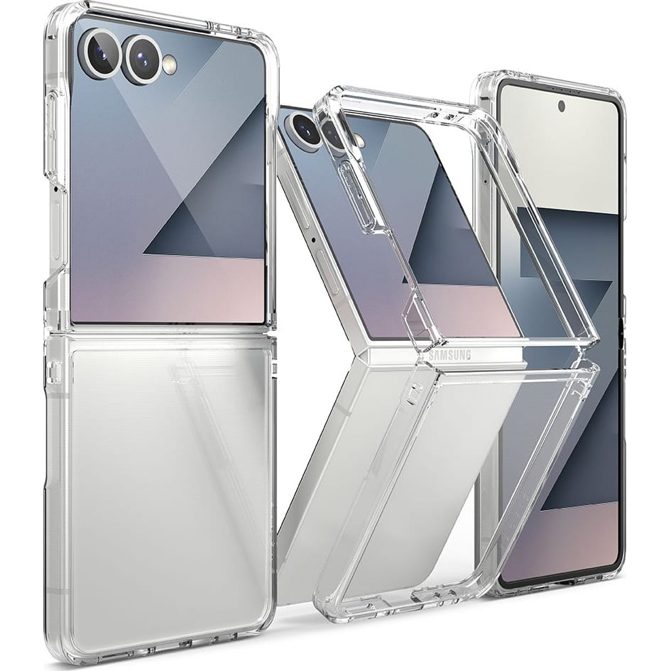 Hoesje voor Samsung Galaxy Z Flip7 F766, Ringke, Fusion, Transparant