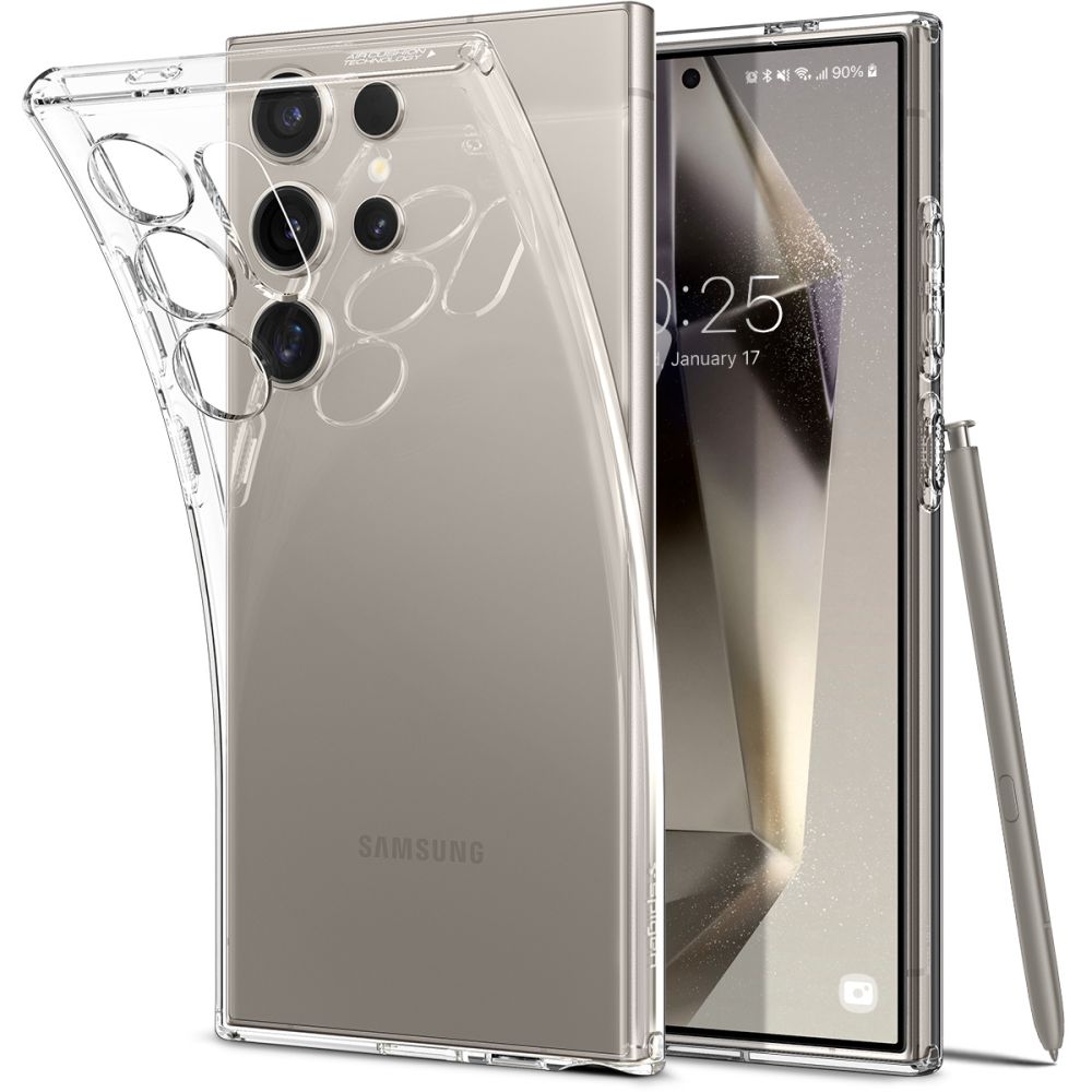 Coque pour Samsung Galaxy S24 Ultra S928, Spigen, Liquid Crystal, Transparent ACS07283