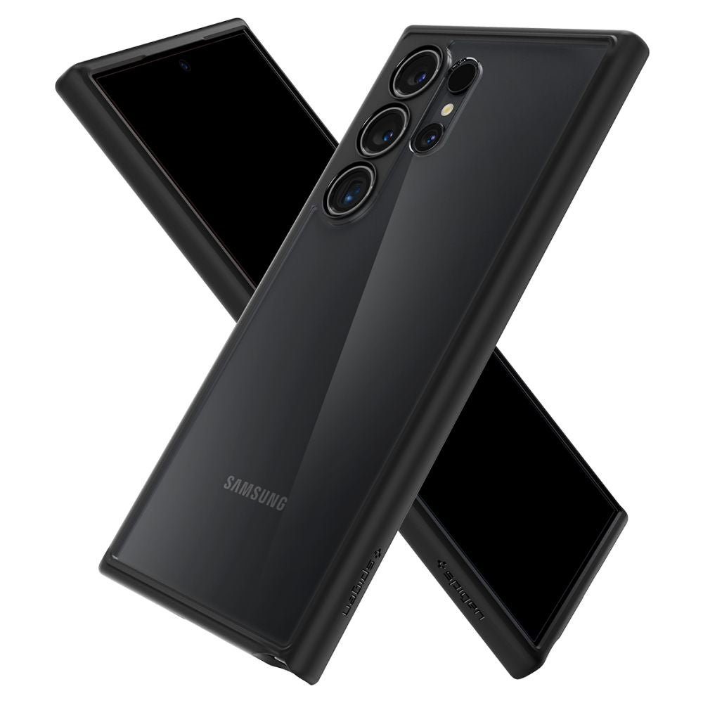 Hoes voor Samsung Galaxy S24 Ultra S928, Spigen, Ultra Hybrid, Matzwart ACS07295