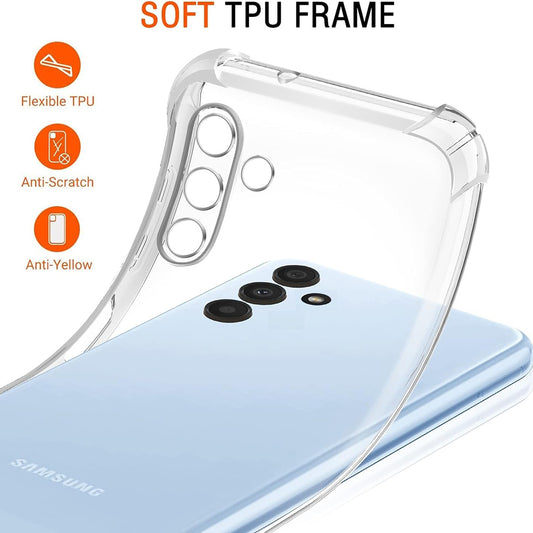 Hoes voor Samsung Galaxy A04s A047 / A13 5G A136, Techsuit, Schokbestendig Transparant, Helder
