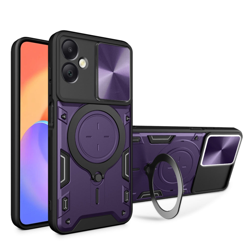 Coque pour Samsung Galaxy A06 A065, Techsuit, CamGuard Pro, Violet