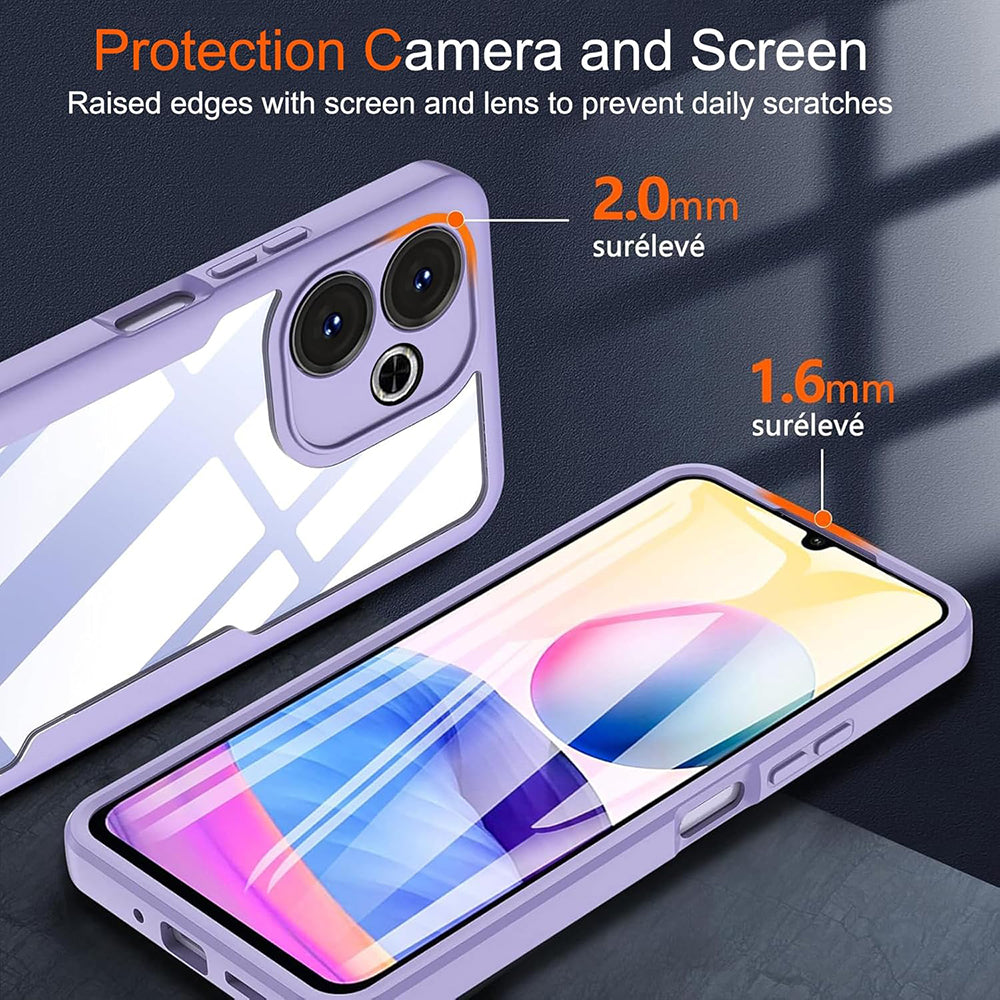 Coque pour Samsung Galaxy A06 A065, Techsuit, ColorVerse 360, Bleue