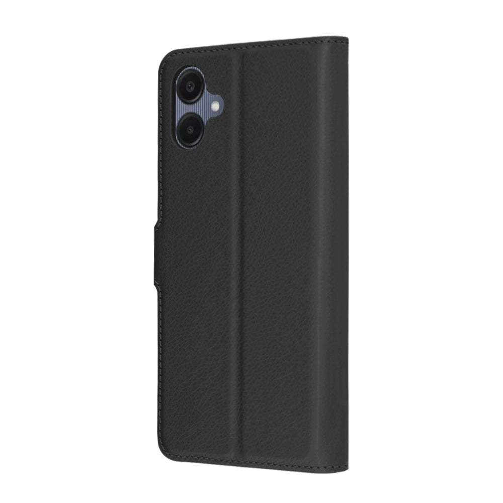 Coque pour Samsung Galaxy A06 A065, Techsuit, Leather Folio, Noire