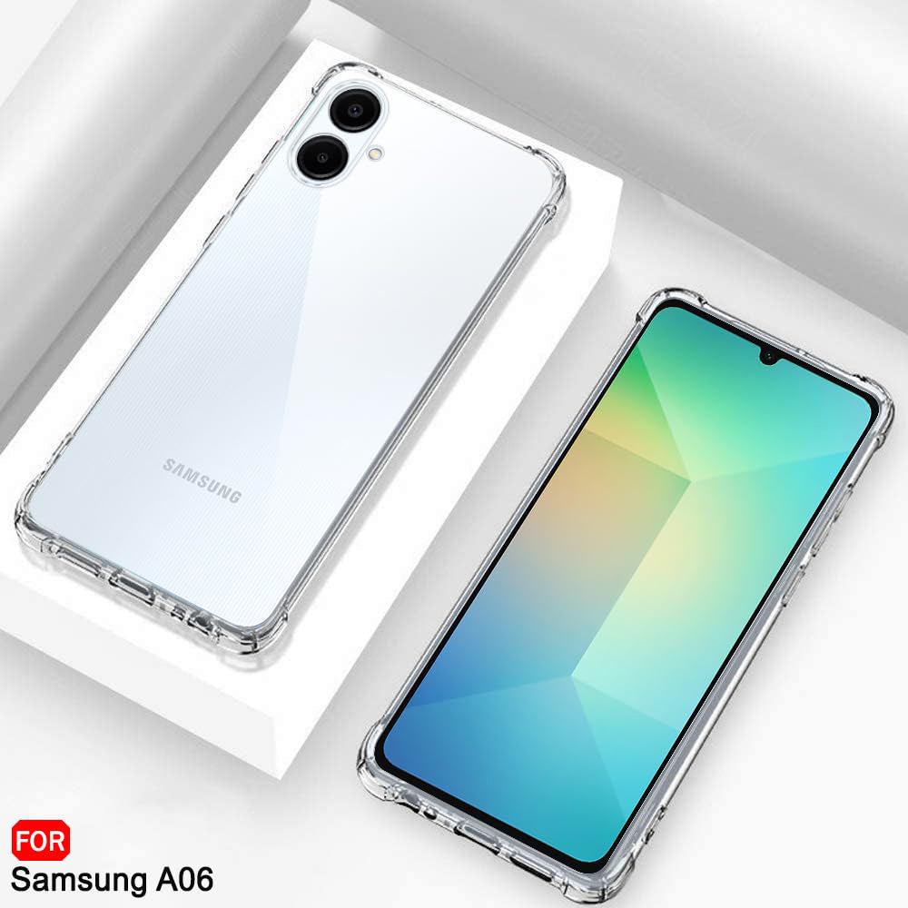 Coque pour Samsung Galaxy A06 A065, Techsuit, Anti-choc Claire, Transparente