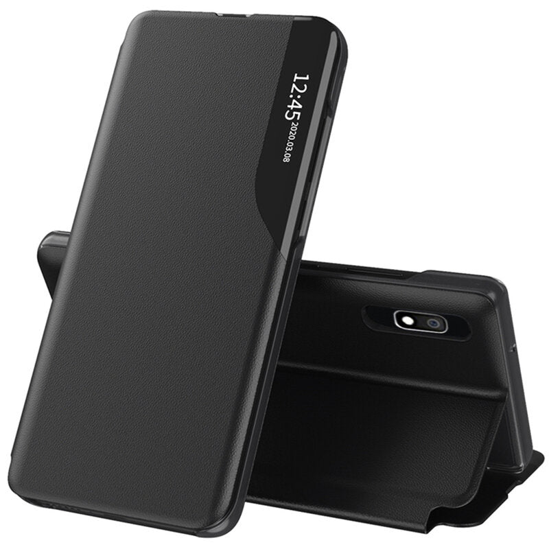 Coque pour Samsung Galaxy A10 A105 / M10 M105, Techsuit, eFold, Noire