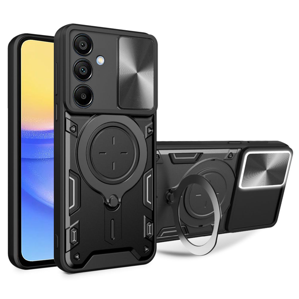 Coque pour Samsung Galaxy A15 5G A156 / A15 A155, Techsuit, CamGuard Pro, Noire