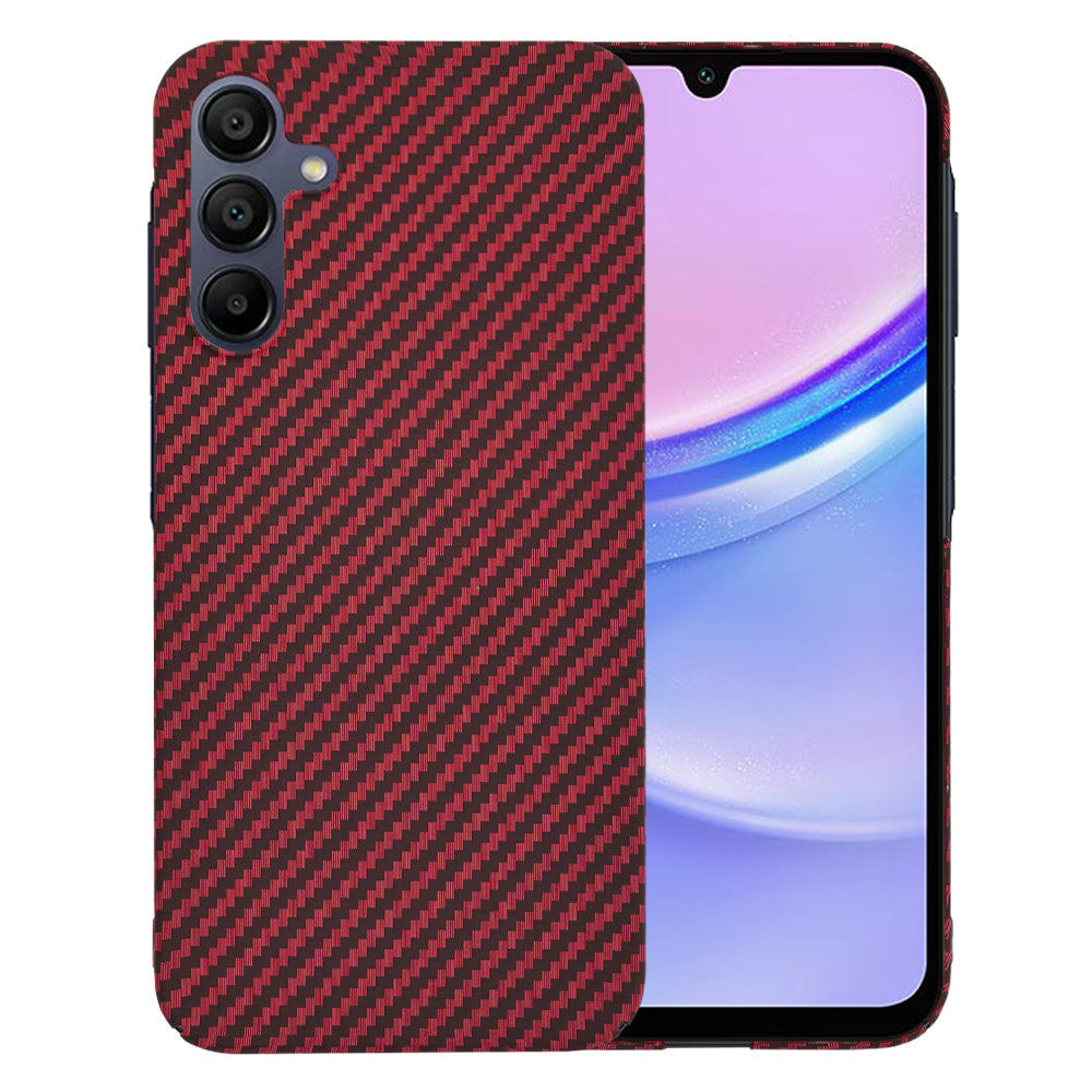 Coque pour Samsung Galaxy A15 5G A156 / A15 A155, Techsuit, Carbonite FiberShell, Rouge