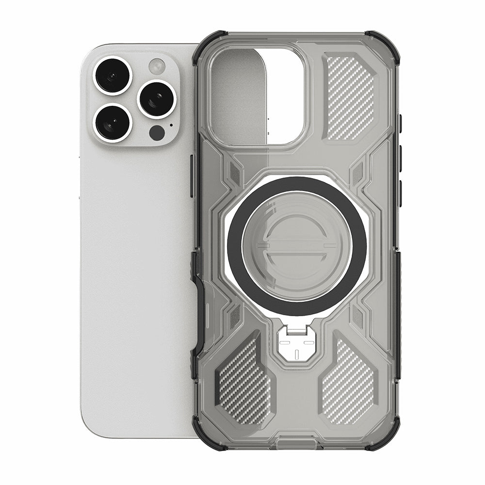 Case for Samsung Galaxy A16 5G A166 / A16 4G A165, Techsuit, Carbon Shield Pro, Smoky
