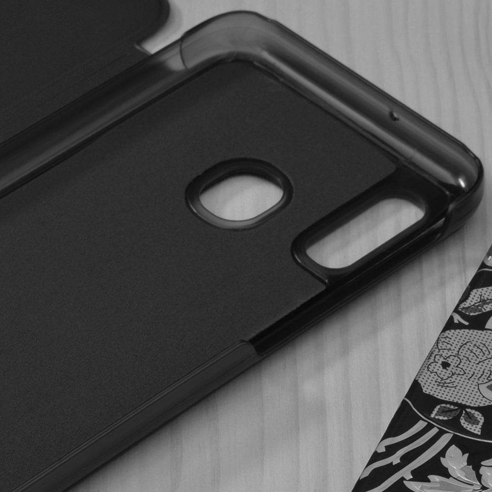 Coque pour Samsung Galaxy A20e A202, Techsuit, eFold, Noire
