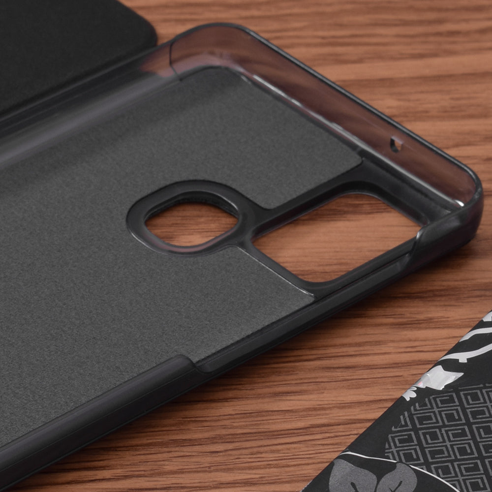 Coque pour Samsung Galaxy A21s A217, Techsuit, eFold, Noire