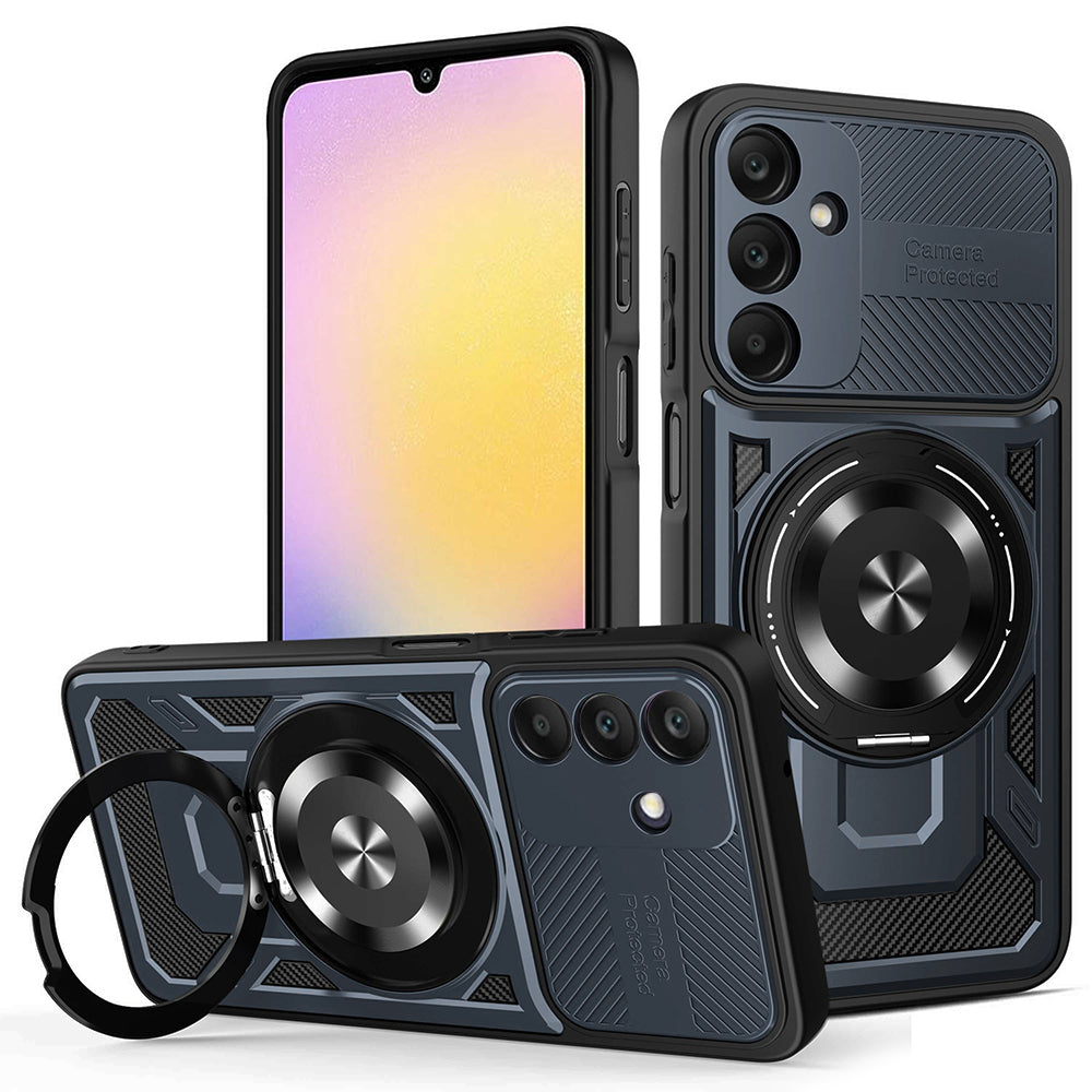 Coque pour Samsung Galaxy A25 A256, Techsuit, RuggedCam, Bleue