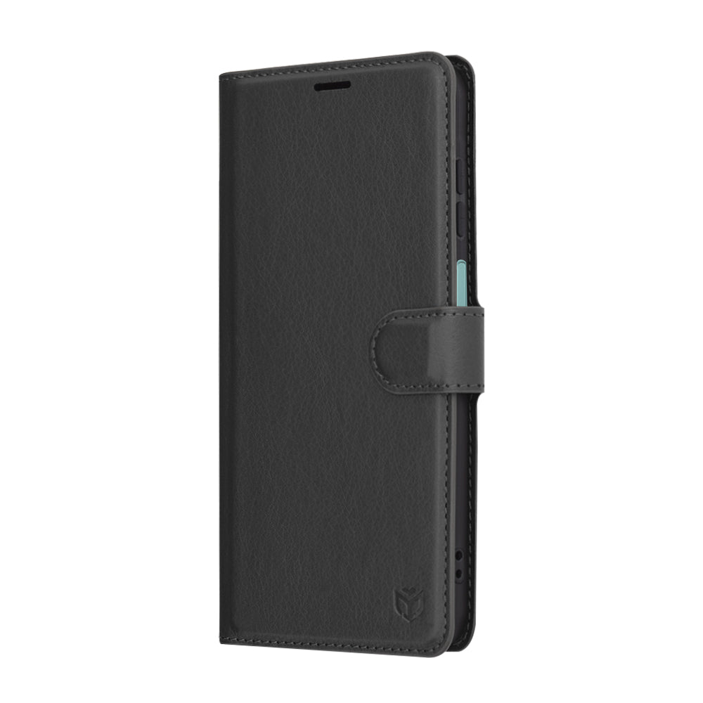 Coque pour Samsung Galaxy A26 A266, Techsuit, Leather Folio, Noire