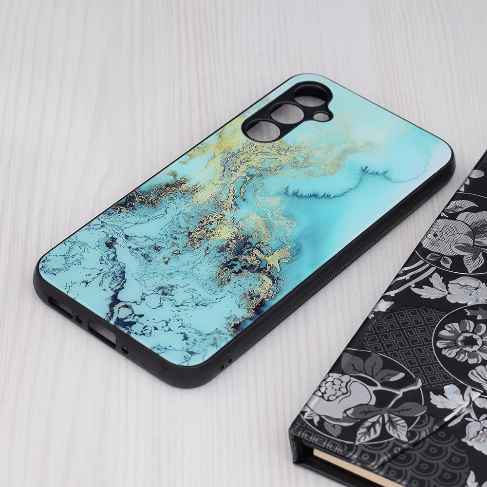 Hülle für Samsung Galaxy A34 A346, Techsuit, Glaze, Blau