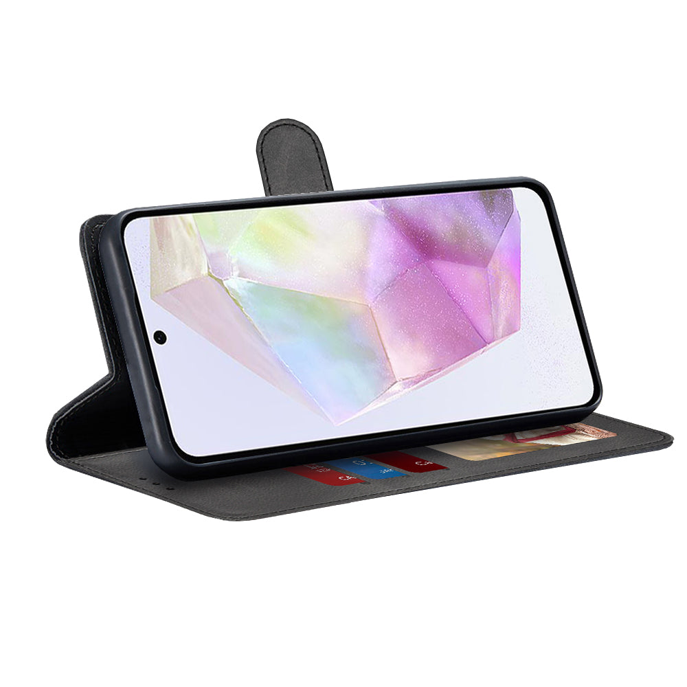 Coque pour Samsung Galaxy A35 5G A356, Techsuit, Diary Book, Noire