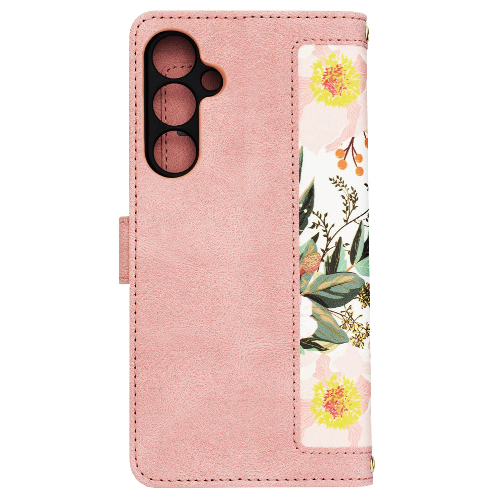 Coque pour Samsung Galaxy A35 5G A356, Techsuit, FlipCraft, Rose