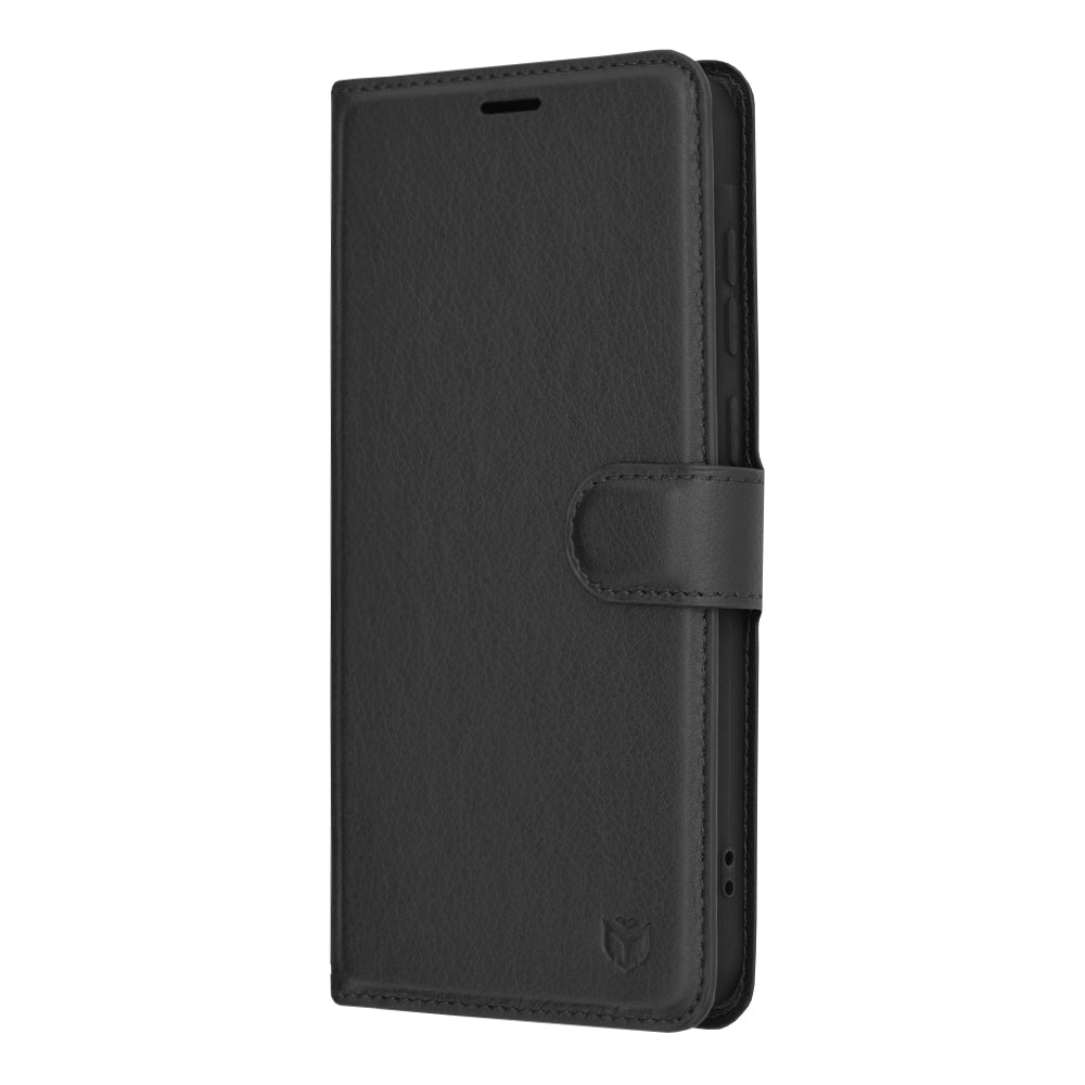Coque pour Samsung Galaxy A35 5G A356, Techsuit, Folio en cuir, Noire