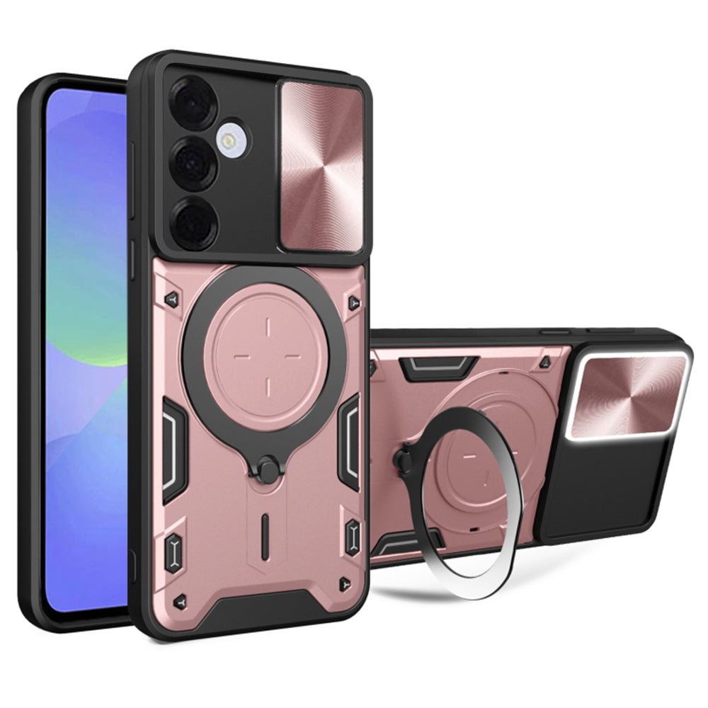 Coque pour Samsung Galaxy A36 A366, Techsuit, CamGuard Pro, Rose Doré