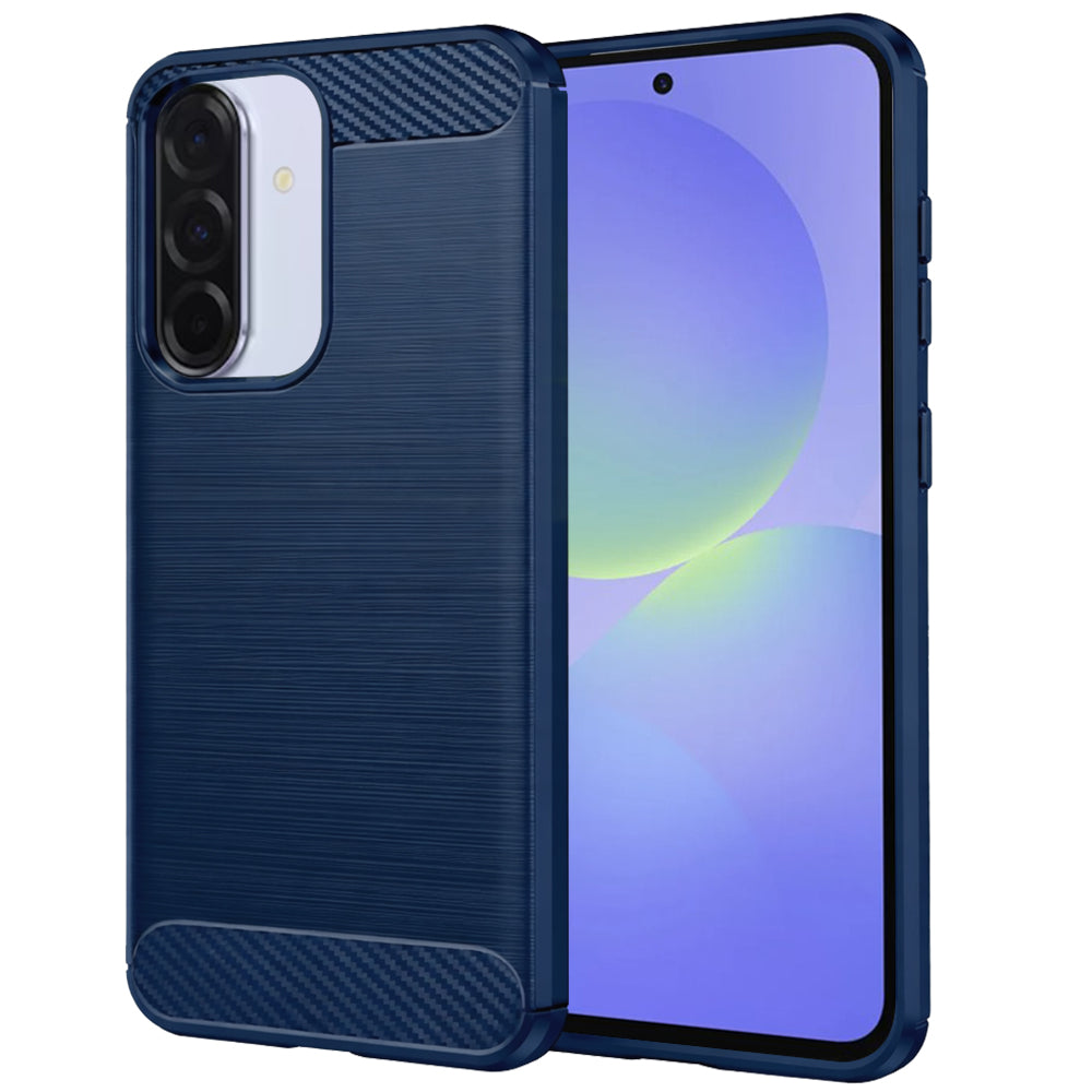 Hoes voor Samsung Galaxy A37 5G, Techsuit, Carbon, Blauw