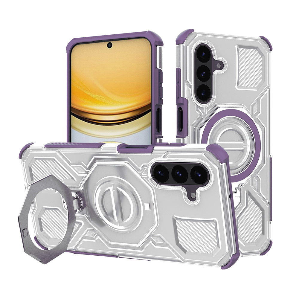 Hoes voor Samsung Galaxy A37 5G, Techsuit, Carbon Shield Pro, Paars