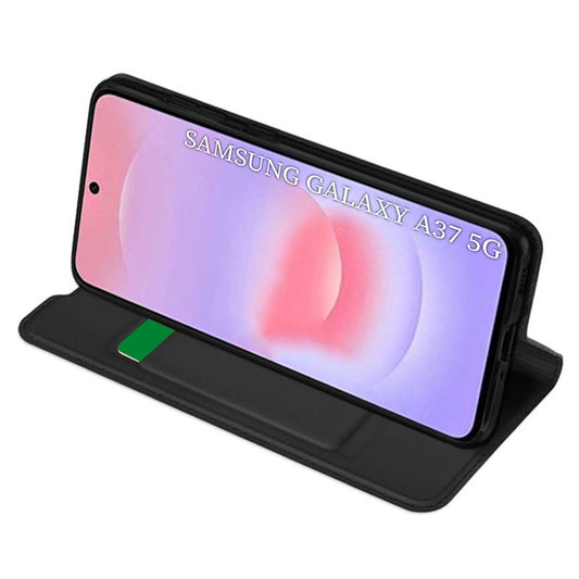 Hülle für Samsung Galaxy A37 5G, Techsuit, Magskin Book, Schwarz