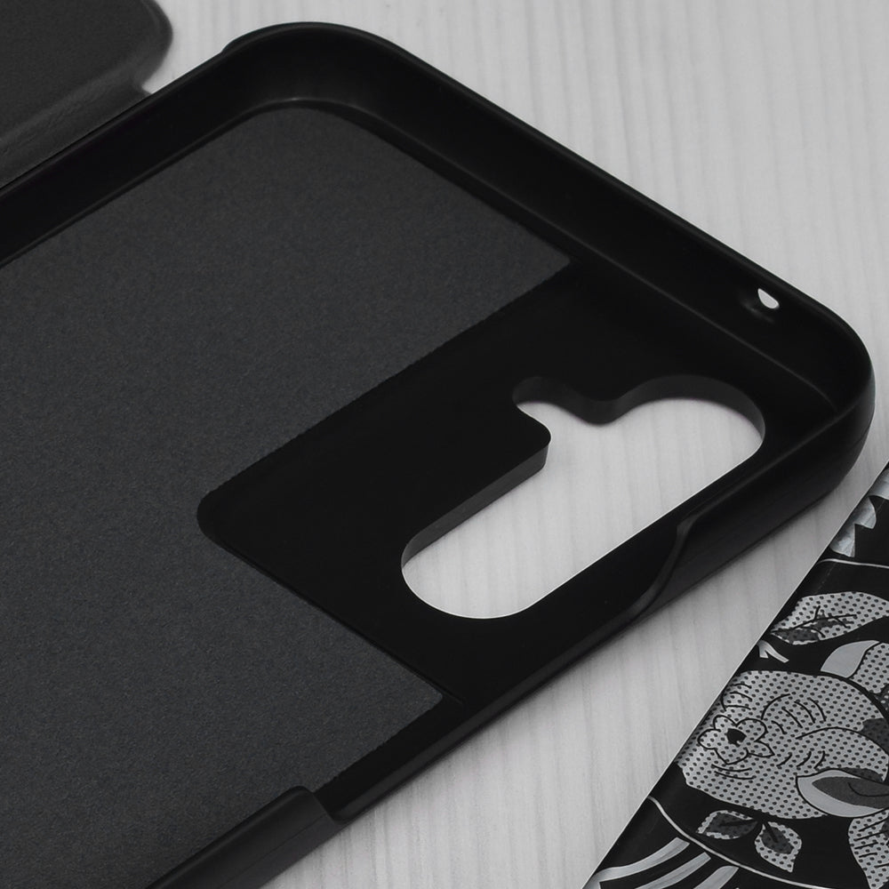 Coque pour Samsung Galaxy A54 A546, Techsuit, eFold, Noire