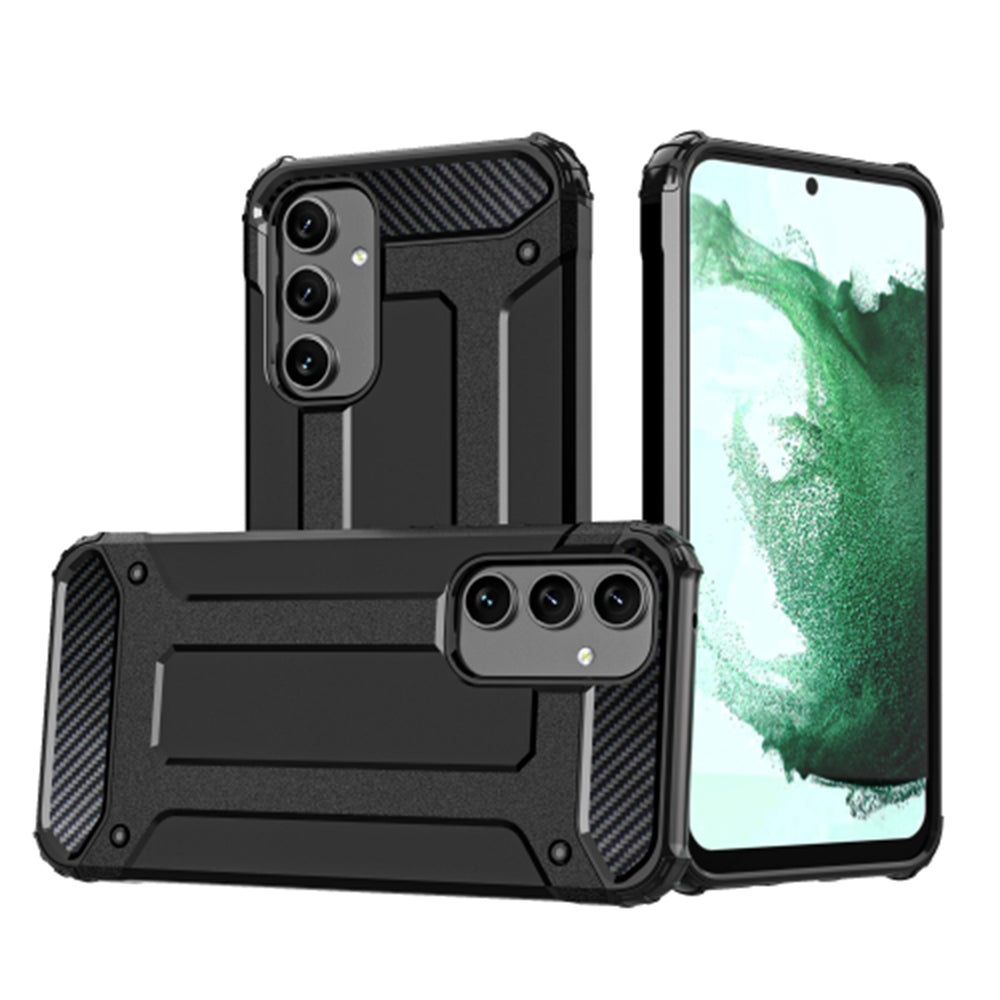 Coque pour Samsung Galaxy A54 A546, Techsuit, Hybrid Armor, Noire
