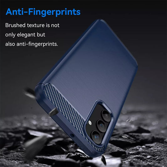 Hoes voor Samsung Galaxy A55 5G A556, Techsuit, Carbon, Blauw