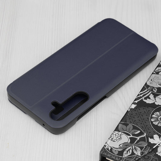 Hoes voor Samsung Galaxy A55 5G A556, Techsuit, eFold, Donkerblauw