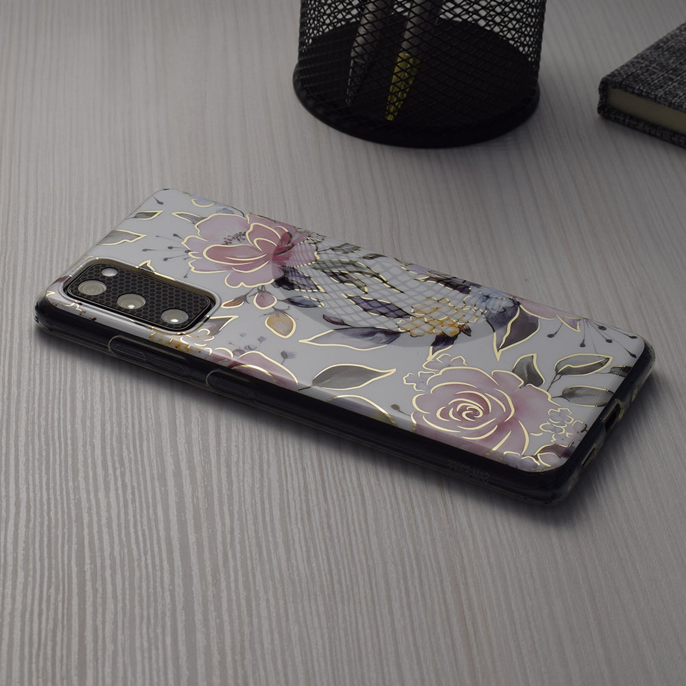 Hoes voor Samsung Galaxy A55 5G A556, Techsuit, Marble, Wit