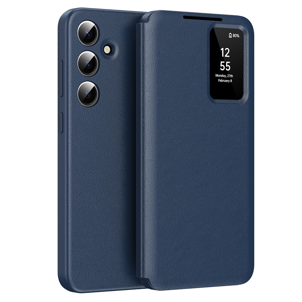 Coque pour Samsung Galaxy A55 5G A556, Techsuit, SmartView, Bleue
