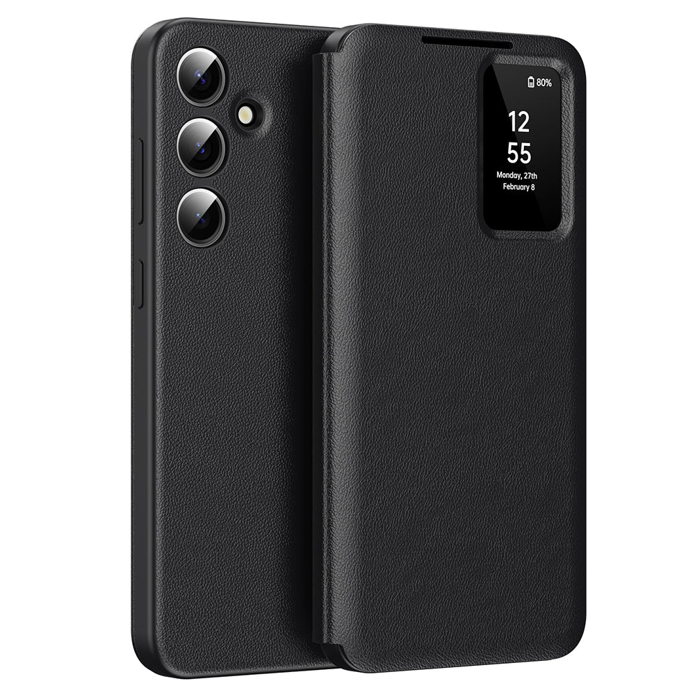 Coque pour Samsung Galaxy A55 5G A556, Techsuit, SmartView, Noire