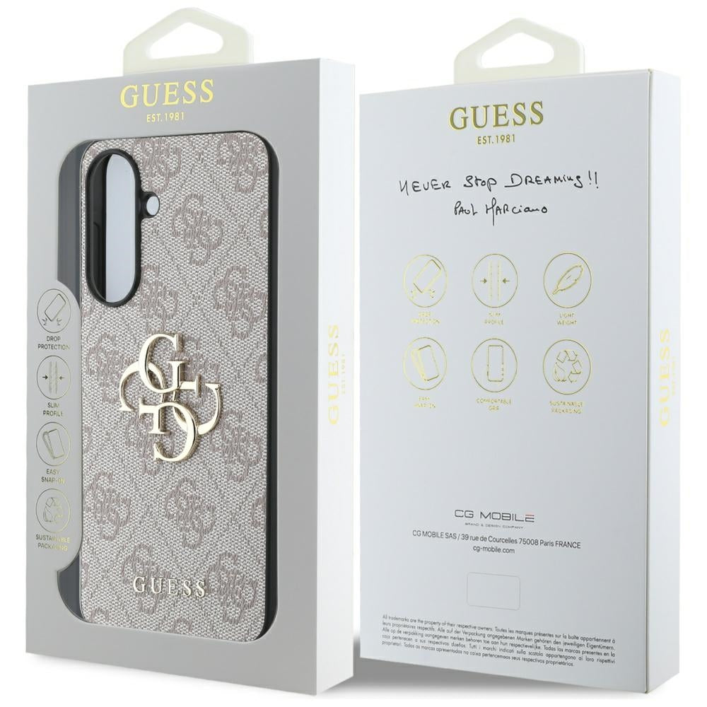 Hoesje voor Samsung Galaxy A56 A566, Guess, 4G Big Logo, Roze